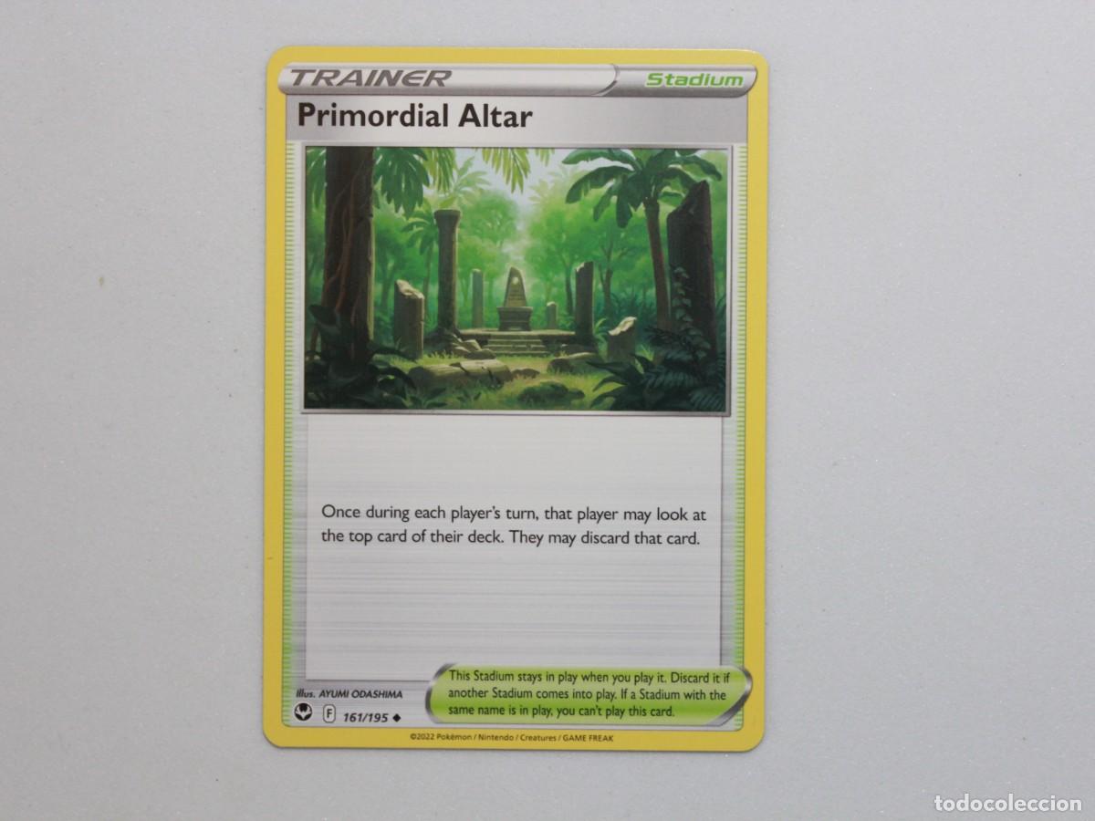 Trading Cards: Carta Pok&eacute;mon Primordial Altar 161/195 Silver Tempest Stadium