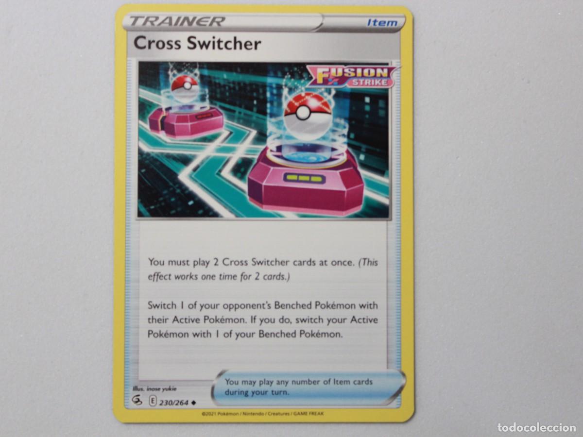 Cartas Colecion&aacute;veis: Carta Pok&eacute;mon Cross Switcher 230/264 Fusion Strike Trainer Item