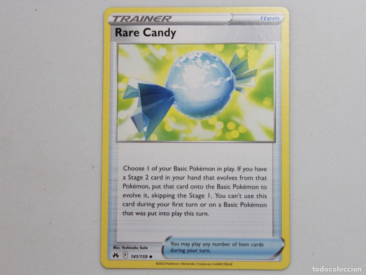 Trading Cards: Carta Pok&eacute;mon Rare Candy 141/159 Crown Zenith Trainer Item