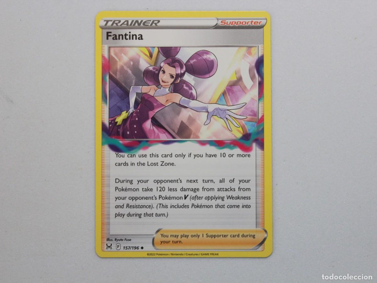 Trading Cards: Carta Pok&eacute;mon Fantina 157/196 Lost Origin Trainer Supporter
