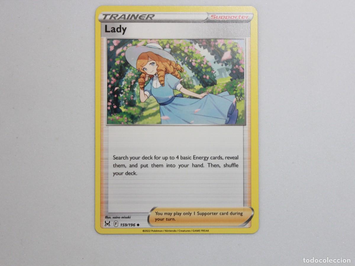 Trading Cards: Carta Pok&eacute;mon Lady 159/196 Lost Origin Trainer Supporter