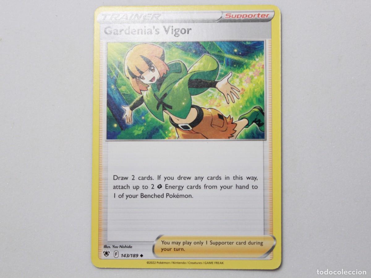 Trading Cards: Carta Pok&eacute;mon Gardenia&rsquo;s Vigor 143/189 Astral Radiance Trainer Supporter