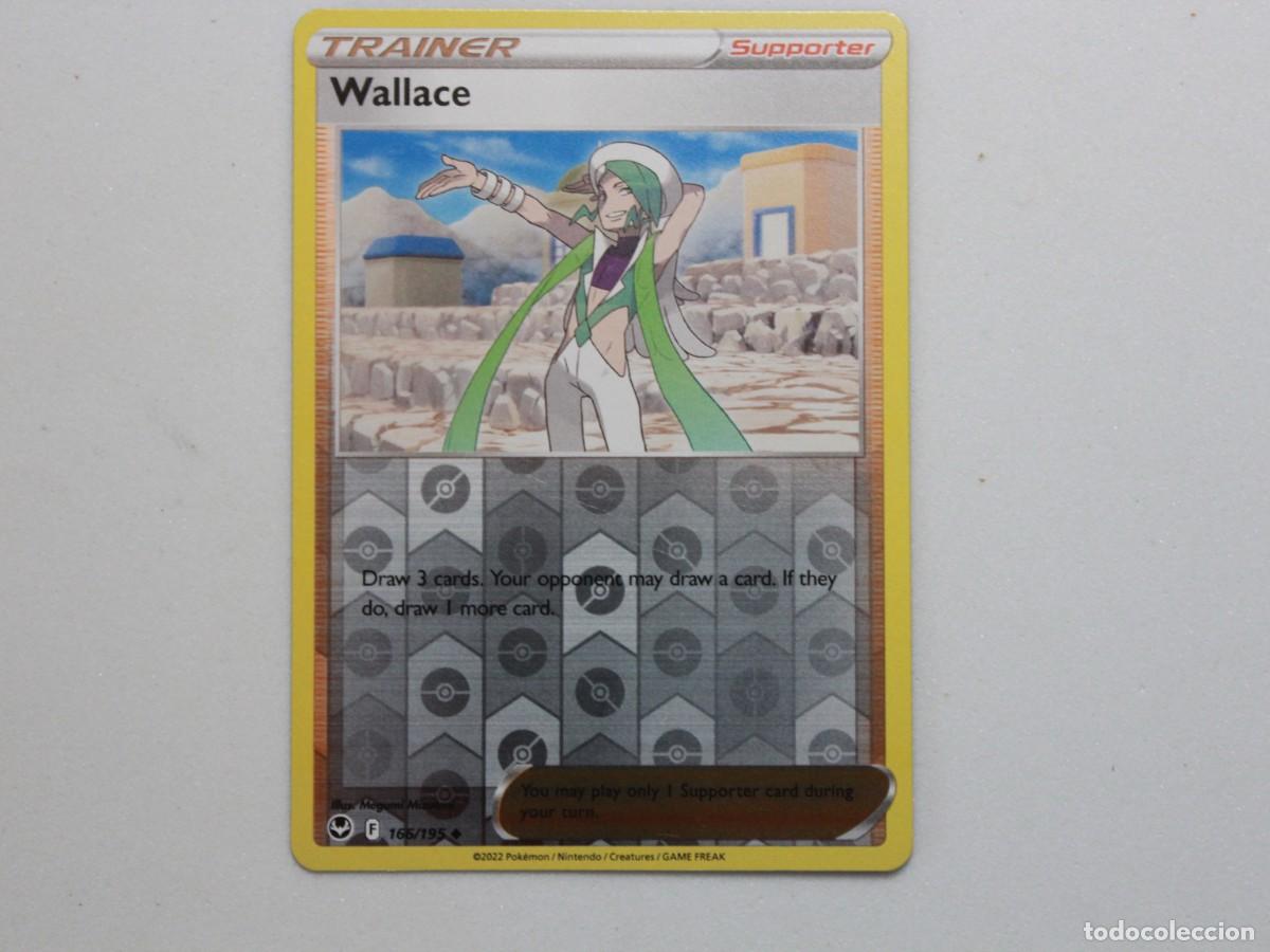 Trading Cards: Carta Pok&eacute;mon Wallace Reverse Holo 166/195 Silver Tempest Trainer Supporter