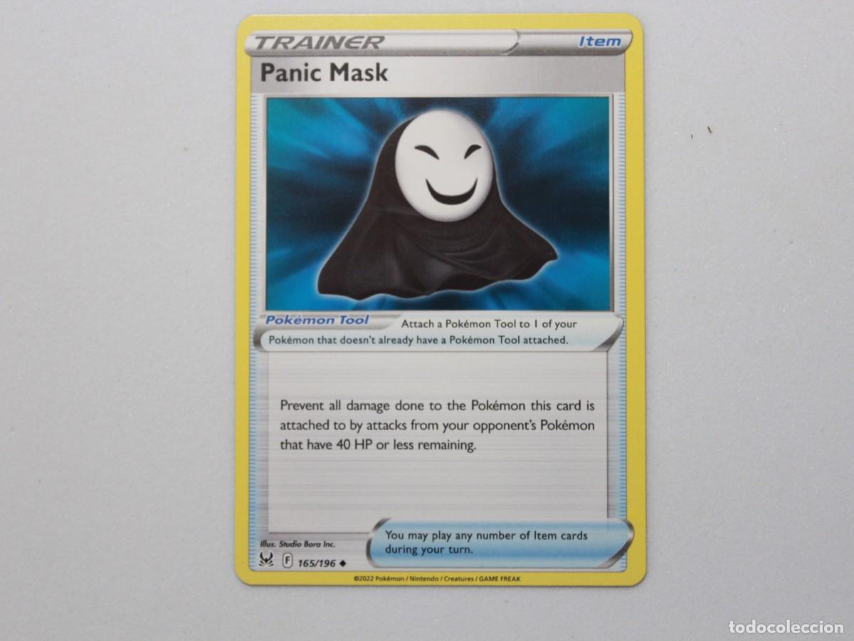 Trading Cards: Carta Pok&eacute;mon Panic Mask 165/196 Lost Origin Trainer Item