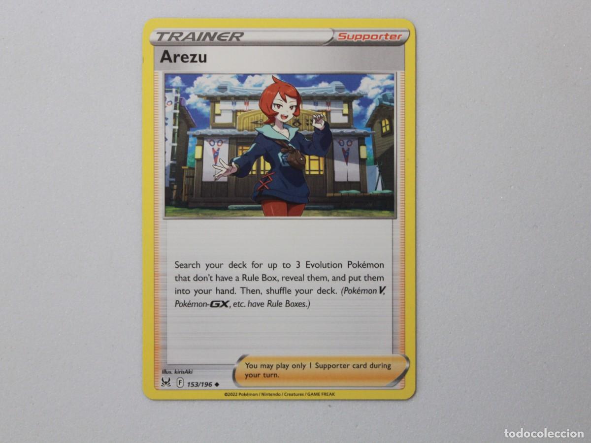 Trading Cards: Carta Pok&eacute;mon Arezu 153/196 Lost Origin Trainer Supporter