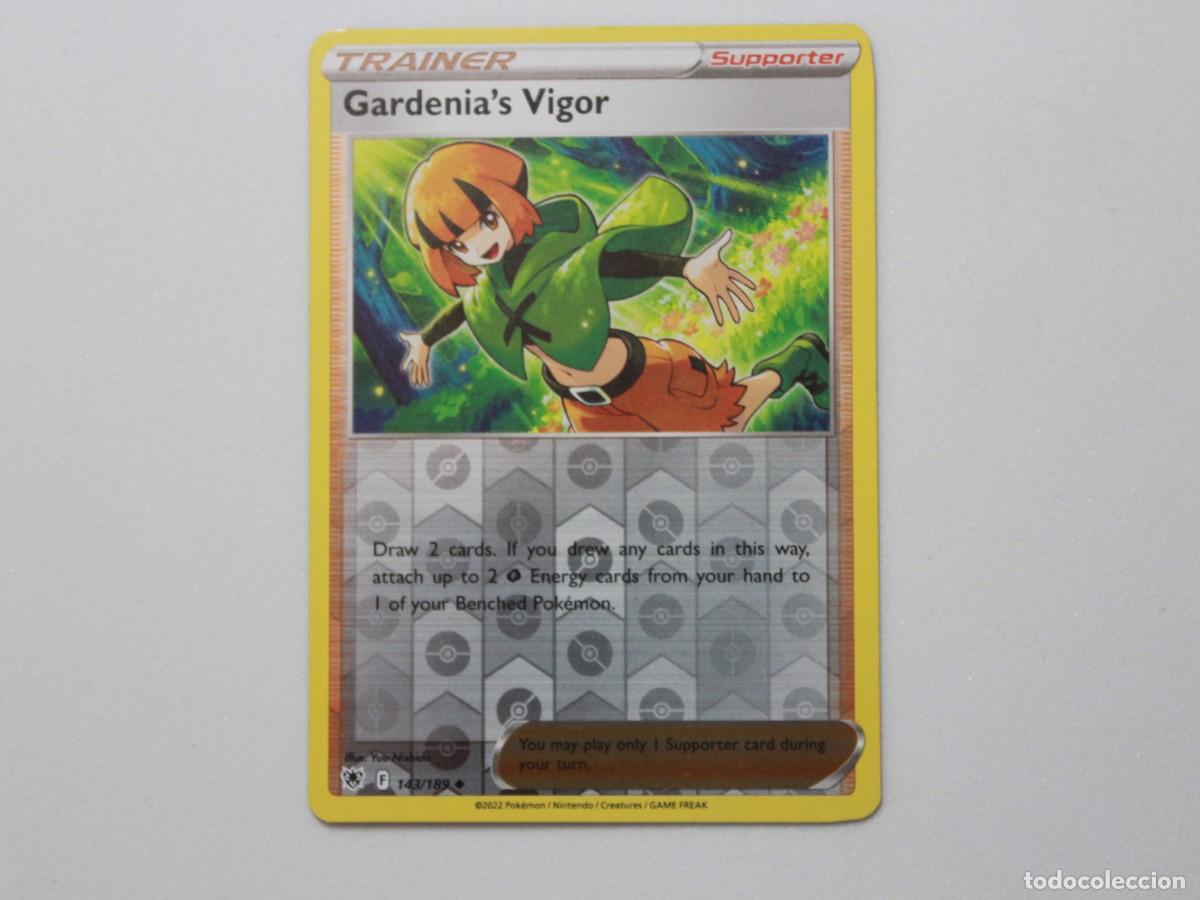 Trading Cards: Carta Pok&eacute;mon Gardenia&rsquo;s Vigor Reverse Holo 143/189 Astral Radiance Trainer Supporter