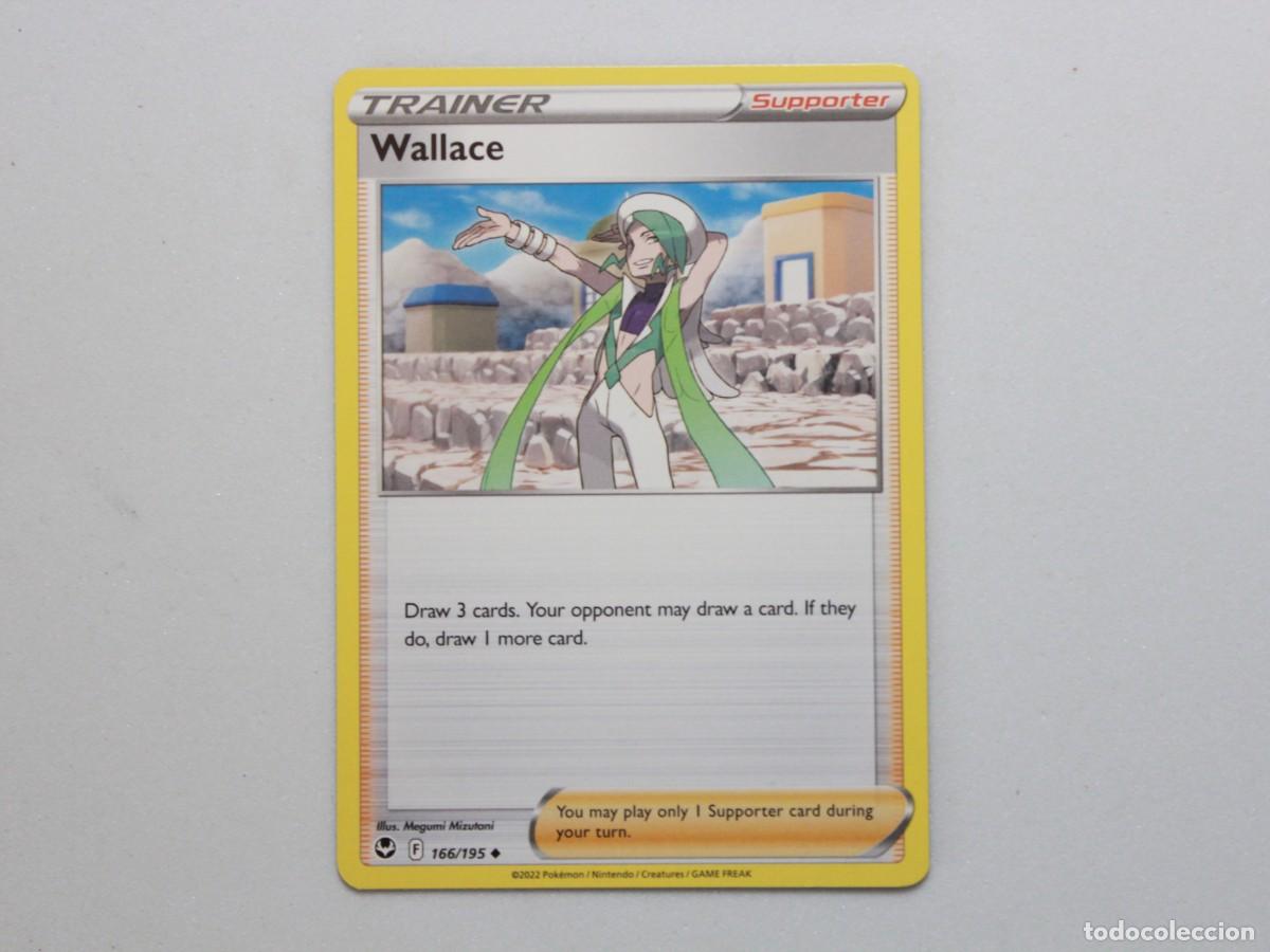 Trading Cards: Carta Pok&eacute;mon Wallace 166/195 Silver Tempest Trainer Supporter