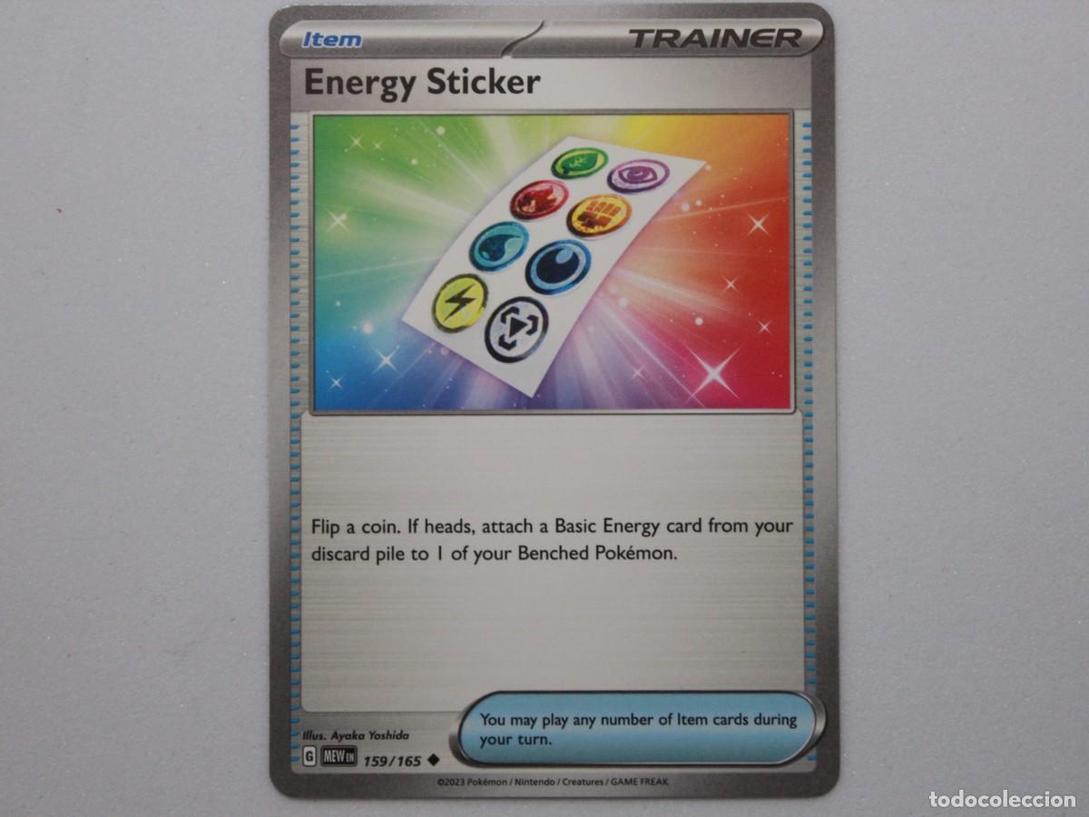 Trading Cards: Carta Pok&eacute;mon Energy Sticker Reverse Holo 159/165 Pok&eacute;mon 151 Trainer Item