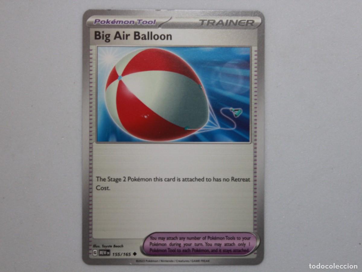 Trading Cards: Carta Pok&eacute;mon Big Air Balloon Reverse Holo 155/165 Pok&eacute;mon 151 Trainer Tool