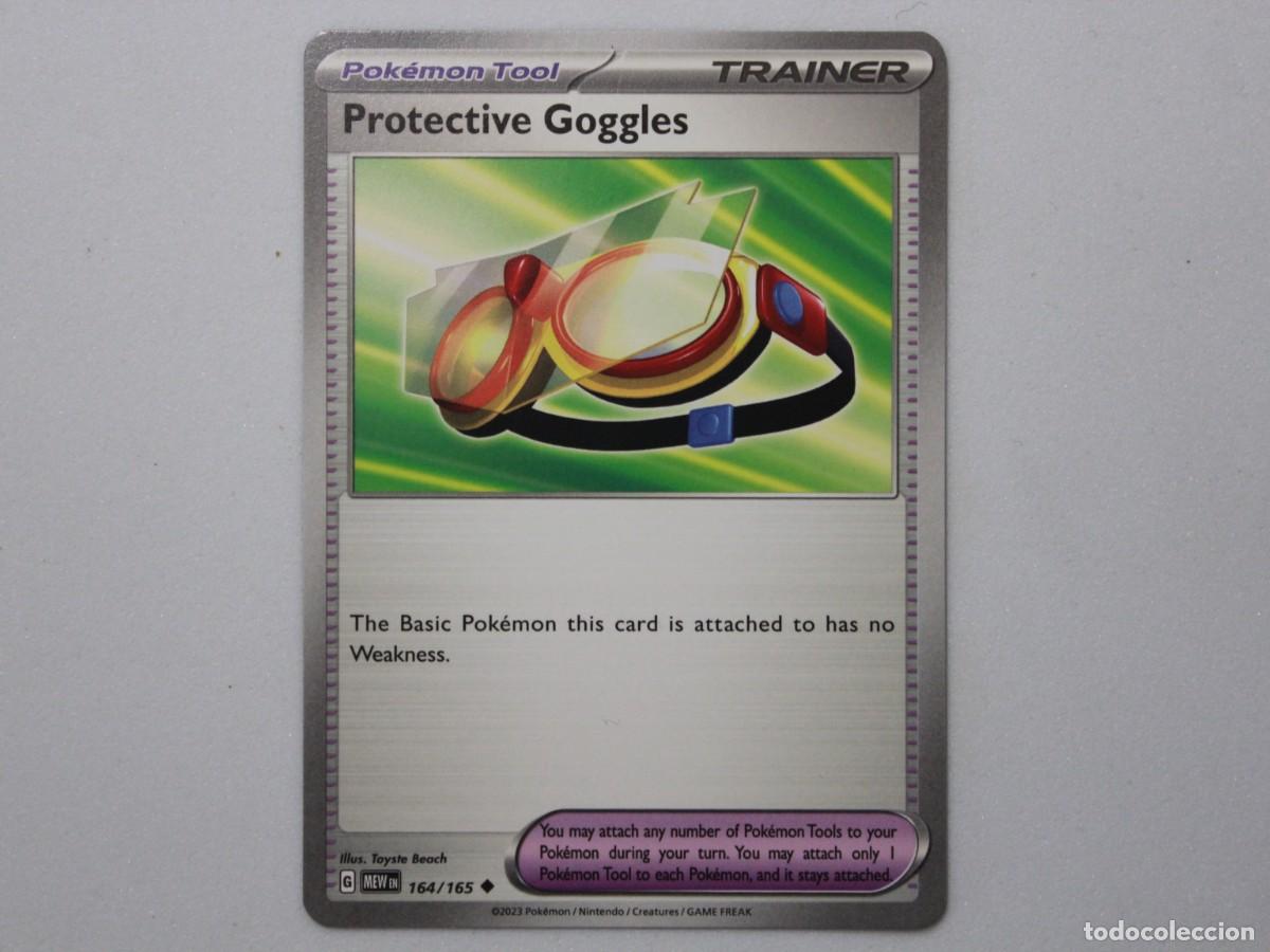 Trading Cards: Carta Pok&eacute;mon Protective Goggles Reverse Holo 164/165 Pok&eacute;mon 151 Trainer Tool
