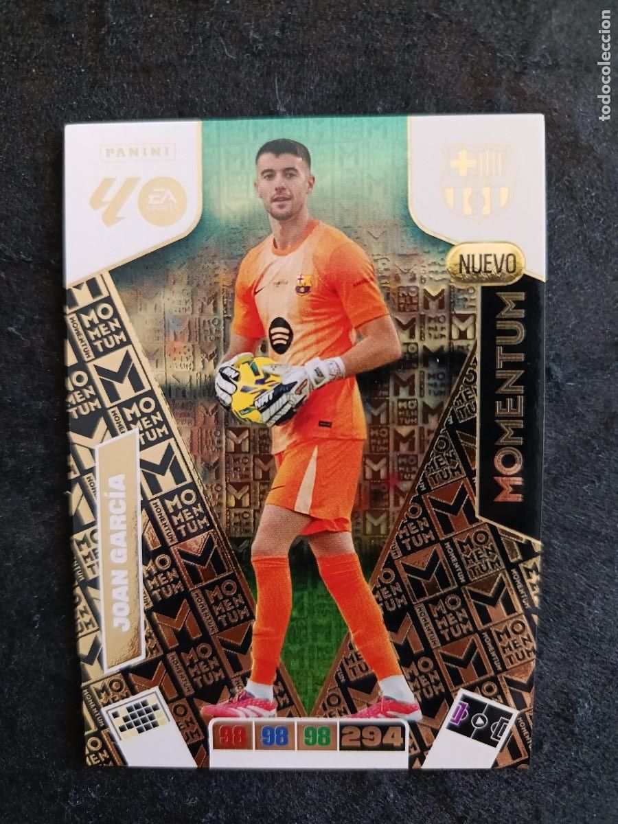 Trading Cards: ADRENALYN XL 2025/26. JOAN GARC&Iacute;A &rdquo;NUEVO MOMENTUM&rdquo; FC.BARCELONA