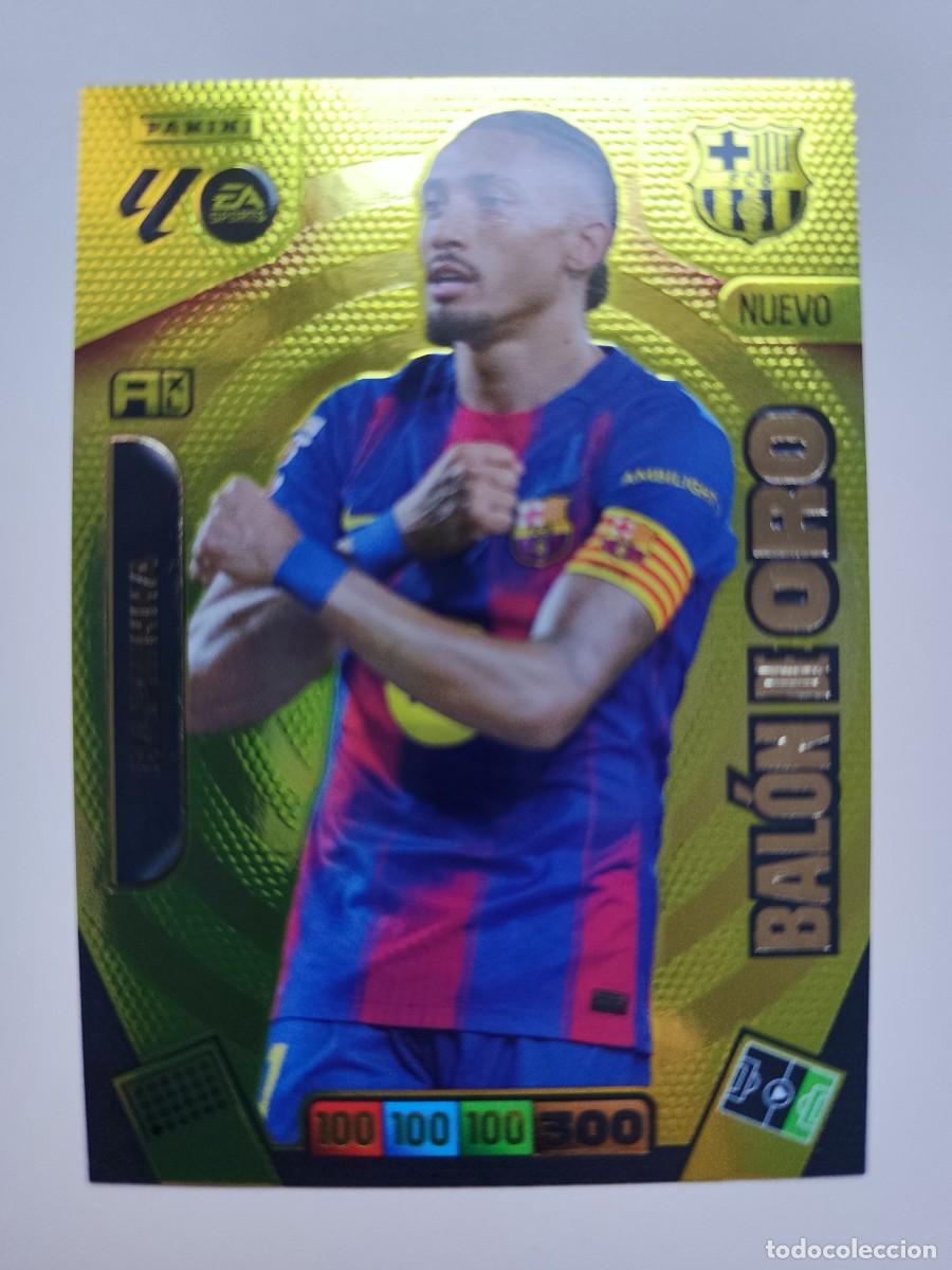 Trading Cards: Adrenalyn Liga 2025/26. Dream box Total Kings, Bal&oacute;n de oro - Raphinha - Barcelona