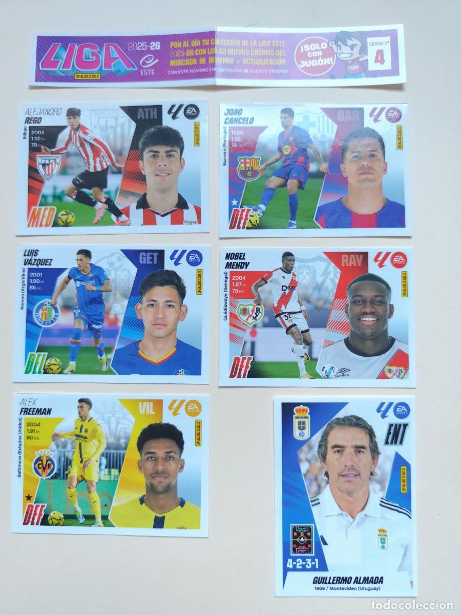 Trading Cards: Liga Este 2025/26. mercado y fichajes de invierno - L&aacute;mina 4, Jug&oacute;n n&ordm; 229 (tambi&eacute;n sueltos)