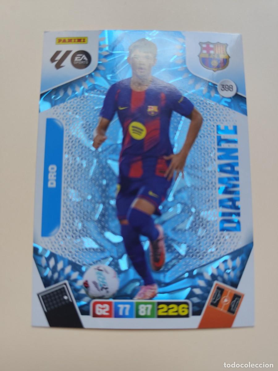 Trading Cards: Adrenalyn Liga 2025/26. 398 Dro - Barcelona (diamante). Editorial Panini