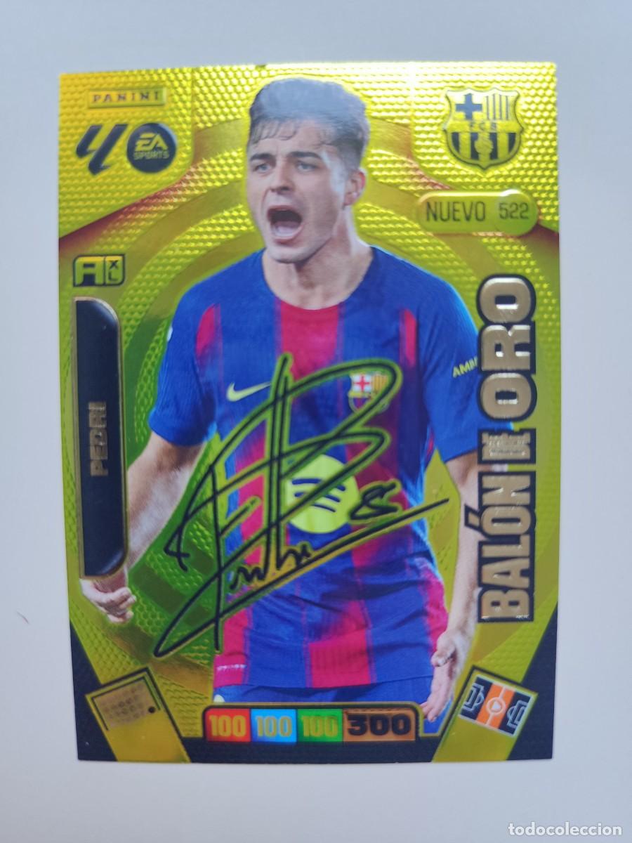 Trading Cards: Adrenalyn Liga 2025/26. 522 Pedri - Barcelona (nuevo Bal&oacute;n de oro). Editorial Panini