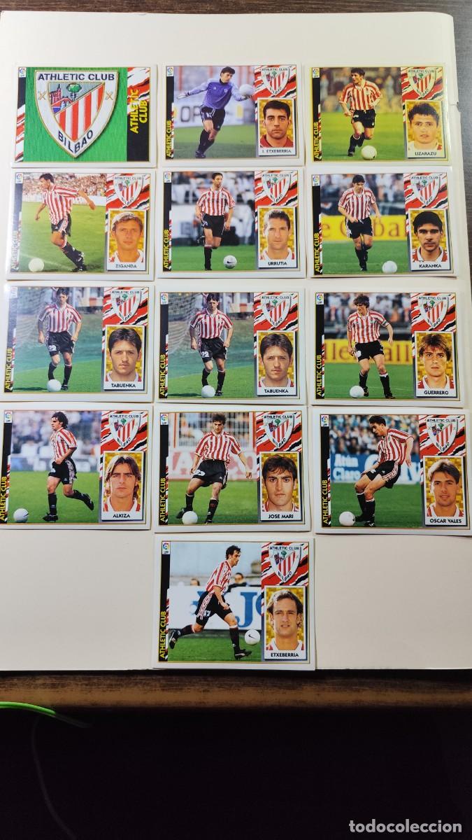 Cartas Colecion&aacute;veis: Liga Este 1997/98. Athletic Bilbao. Lote de 13 cromos nuevos sin pegar