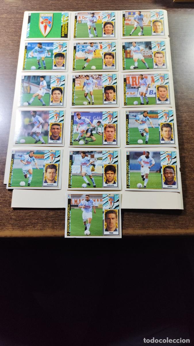 Trading Cards: Liga Este 1997/98. Compostela. Lote de 12 cromos nuevos sin pegar