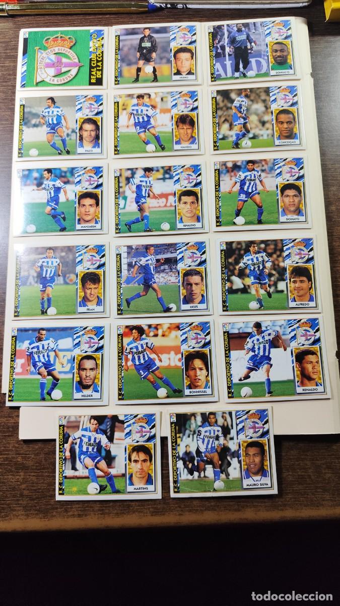 Trading Cards: Liga Este 1997/98. Deportivo Coru&ntilde;a. Lote de 17 cromos nuevos sin pegar