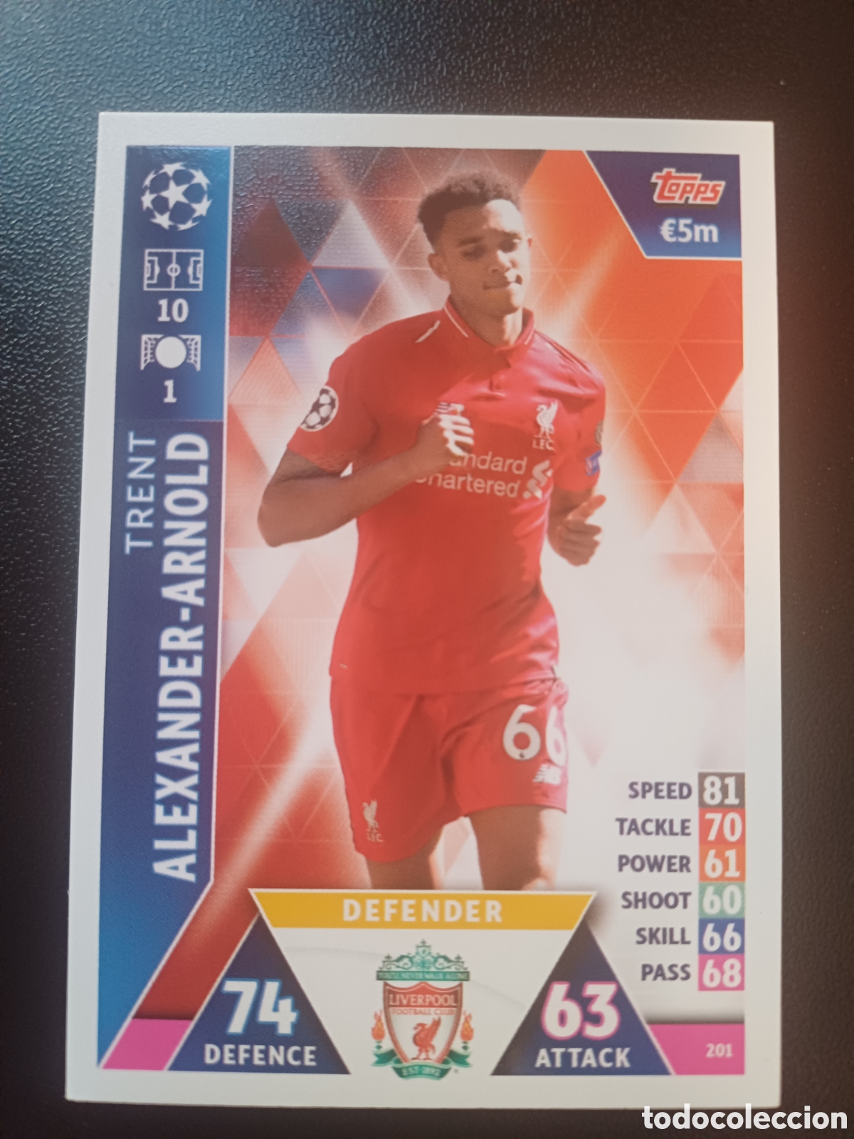 Trading Cards: #201 TRENT ALEXANDER-ARNOLD LIVERPOOL FC TOPPS MATCH ATTAX 2018/19