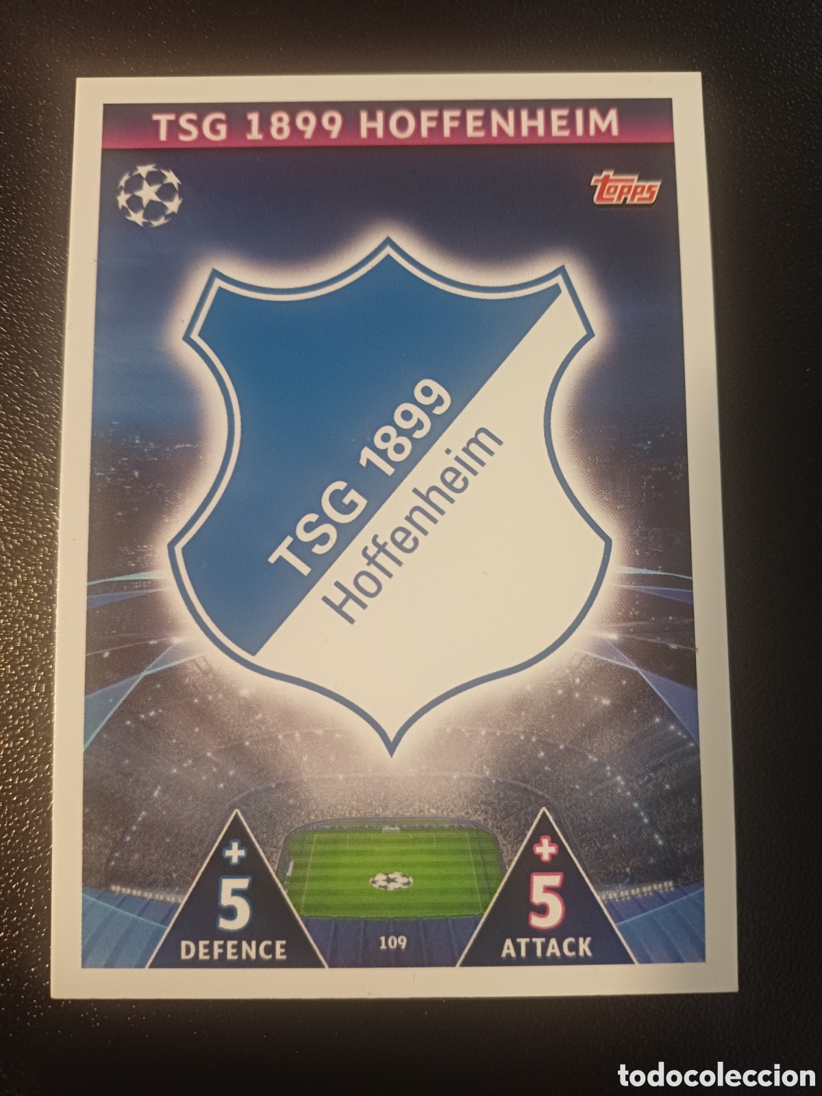 Cartas Colecion&aacute;veis: #109 ESCUDO TSG 1899 HOFFENHEIM TOPPS MATCH ATTAX 2018/19