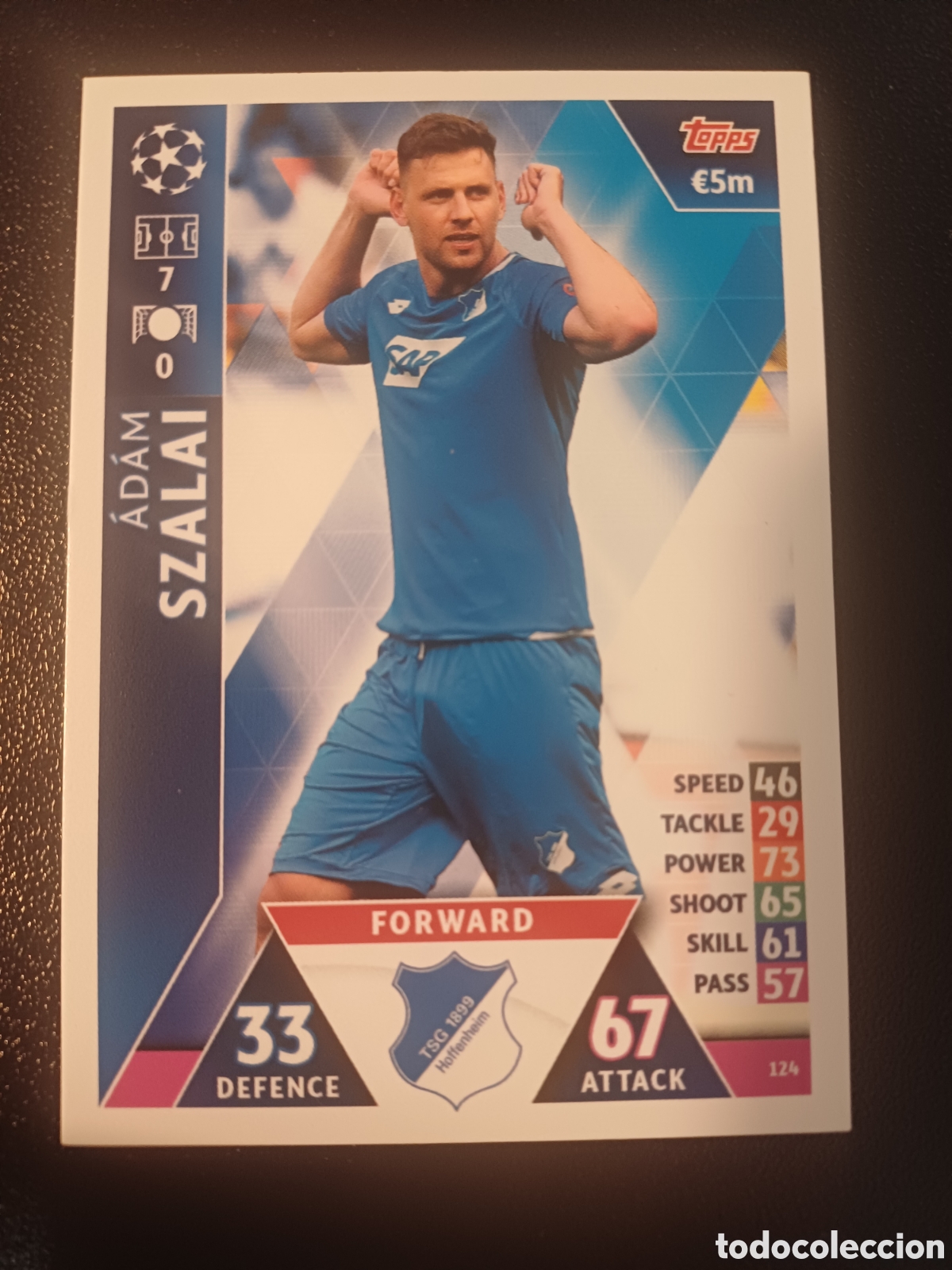 Cartes &agrave; &Eacute;changer: #124 ADAM SZALAI TSG 1899 HOFFENHEIM TOPPS MATCH ATTAX 2018/19