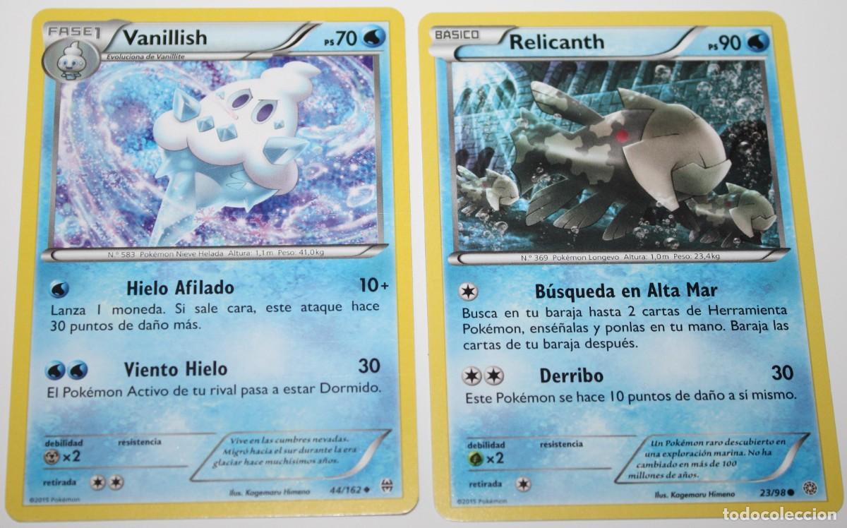 Trading Cards: Cartas Pok&eacute;mon Vanillish Relicanth
