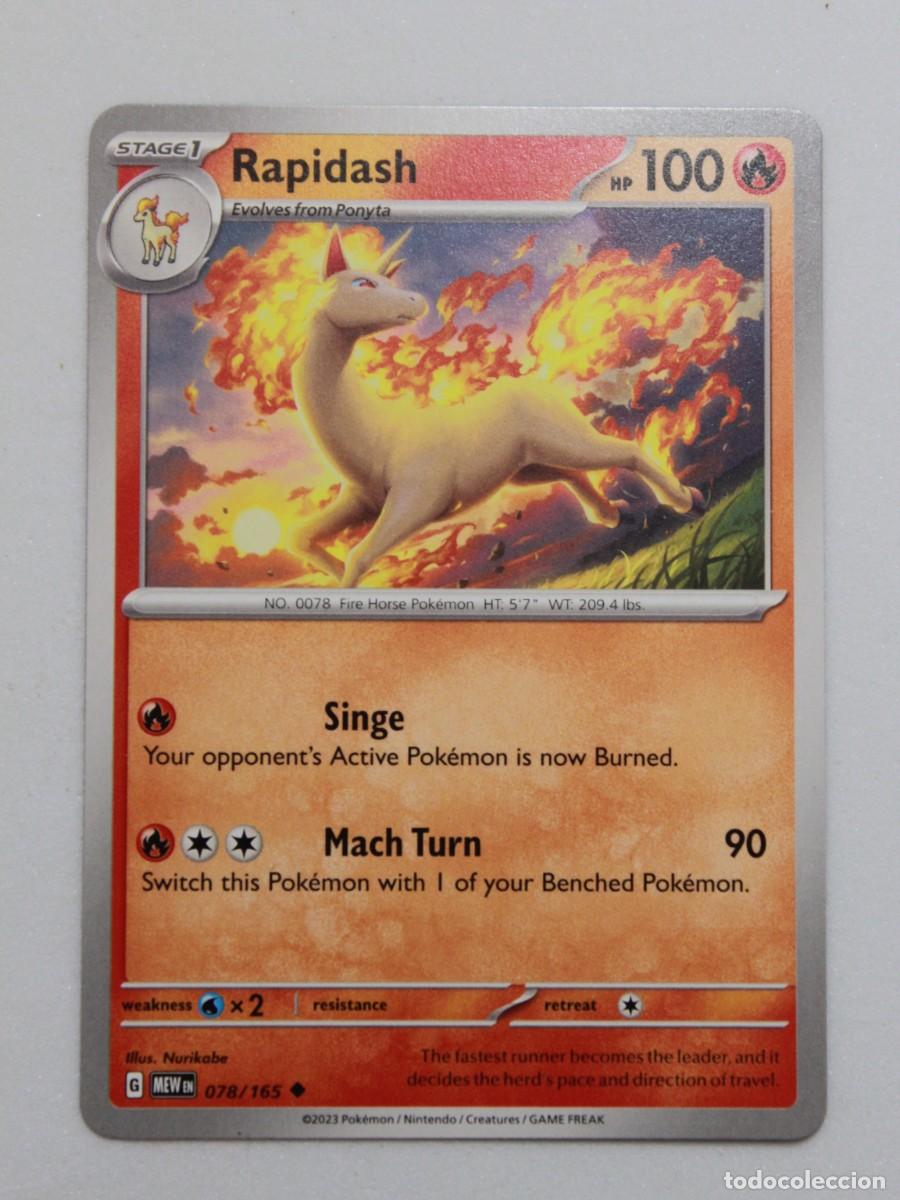 Trading Cards: Pok&eacute;mon TCG Rapidash 078/165 Scarlet & Violet 151 MEW EN
