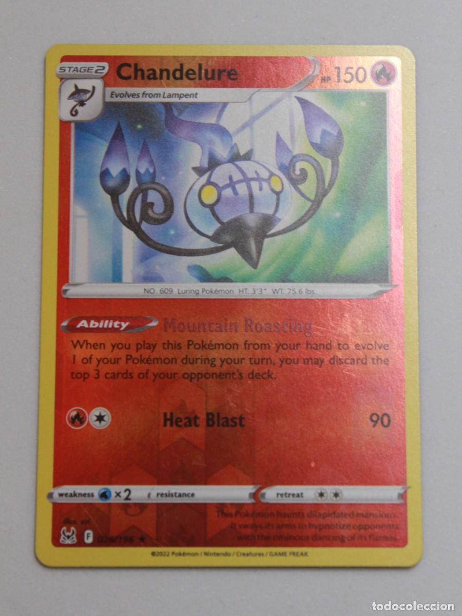 Trading Cards: Pok&eacute;mon TCG Chandelure Reverse Holo 028/195 Silver Tempest EN