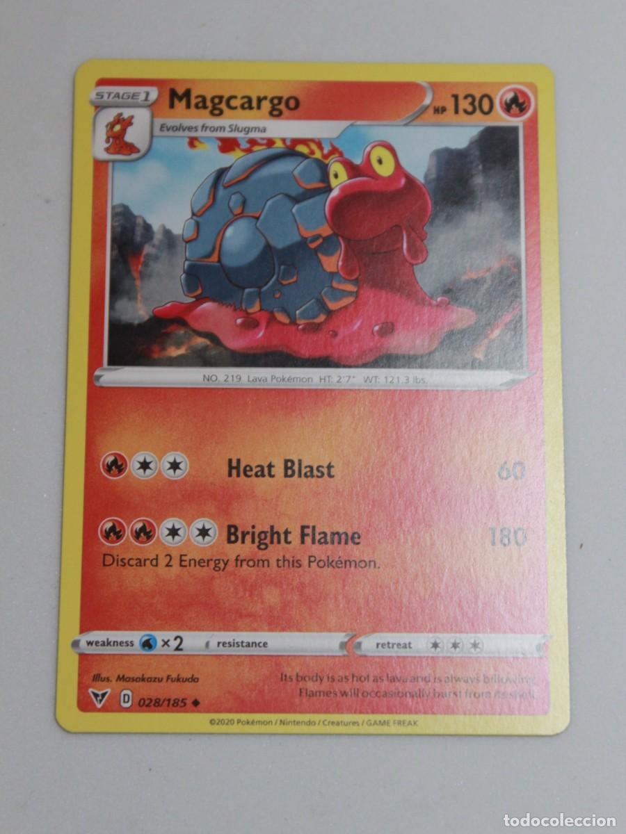 Trading Cards: Pok&eacute;mon TCG Magcargo Reverse Holo 028/185 Vivid Voltage EN