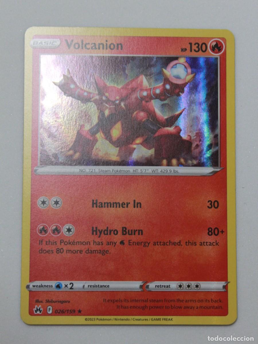 Trading Cards: Pok&eacute;mon TCG Volcanion Reverse Holo 026/159 Crown Zenith EN