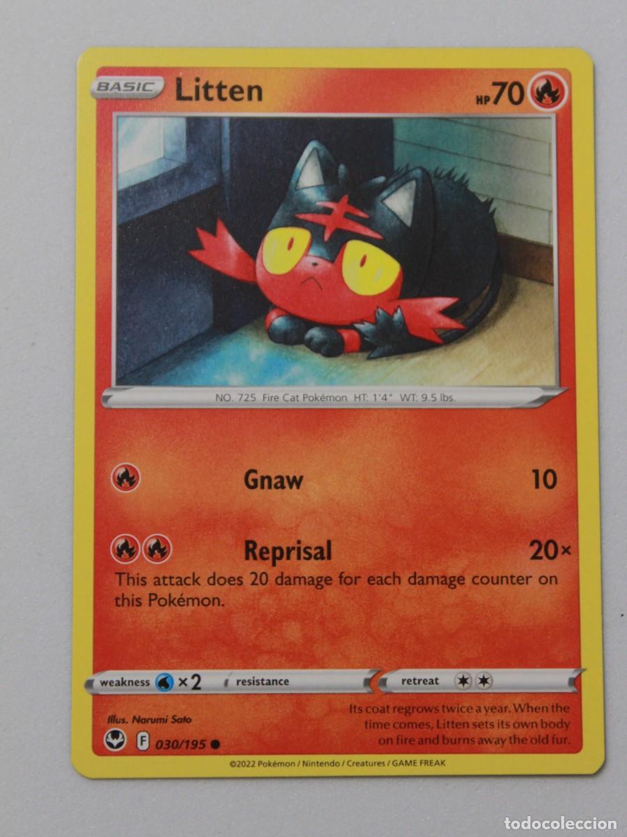 Trading Cards: Pok&eacute;mon TCG Litten 030/195 Silver Tempest EN