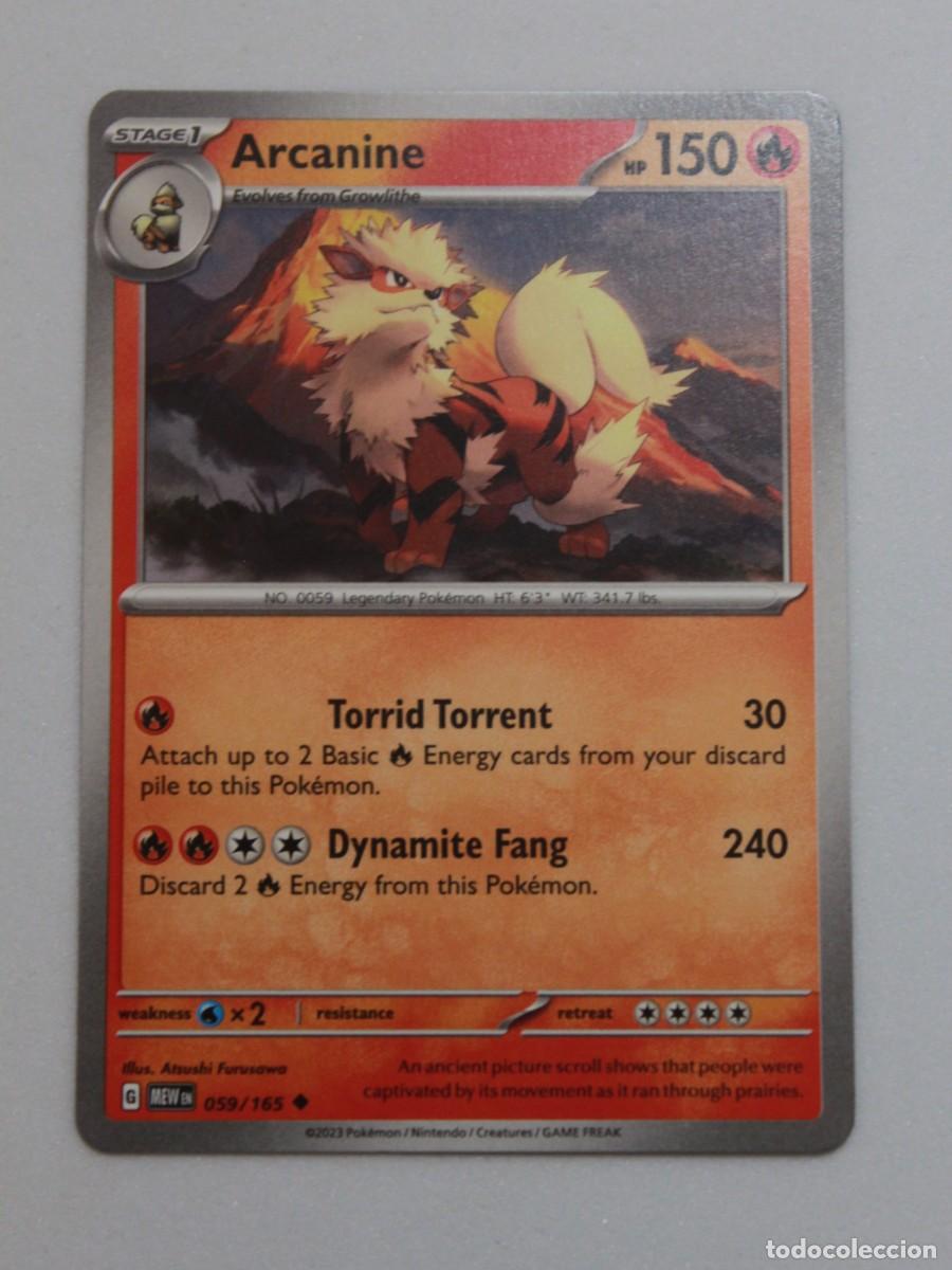Trading Cards: Pok&eacute;mon TCG Arcanine 059/165 Pok&eacute;mon 151 EN