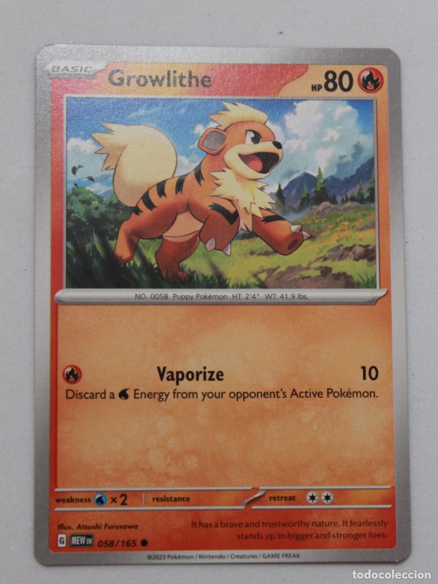 Trading Cards: Pok&eacute;mon TCG Growlithe Reverse Holo 058/165 Pok&eacute;mon 151 EN