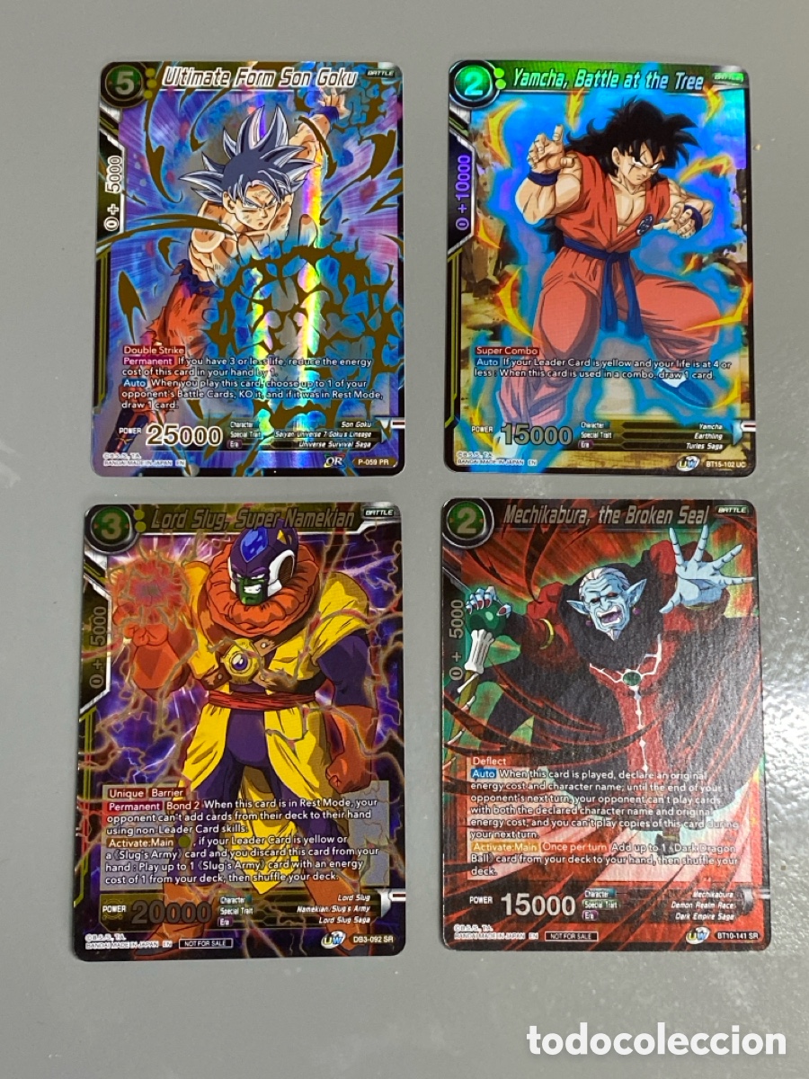 Trading Cards: DRAGON BALL SUPER 4 CARD GAME BANDAI SON GOKU YAMCHA SUPER NAMEKIAN MECHIKABURA