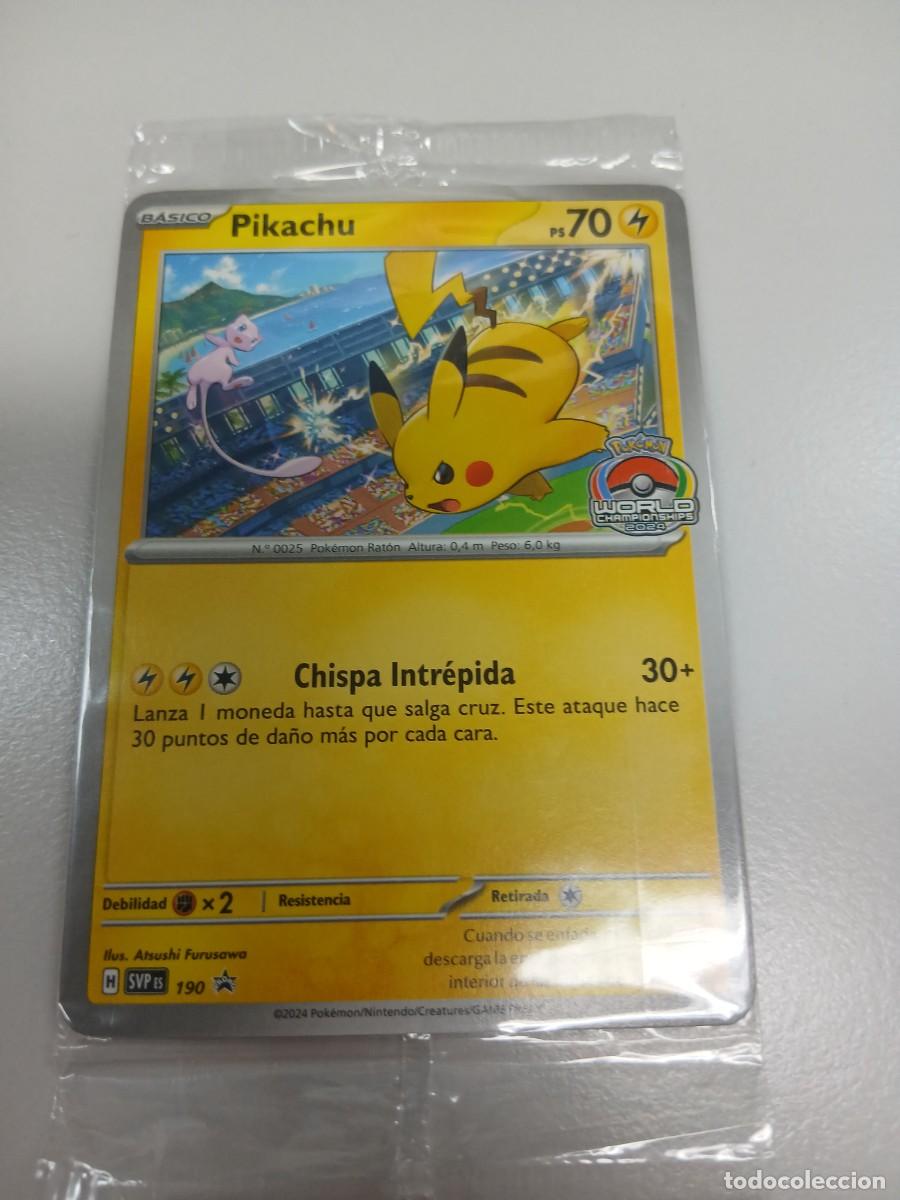 Trading Cards: Carta Pok&eacute;mon Promo de Pikachu, edici&oacute;n espa&ntilde;ola. En su celofan original sin abrir - N&uacute;mero de carta