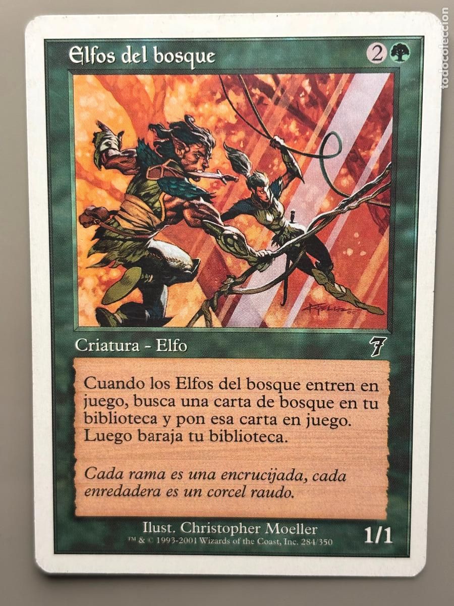 Trading Cards: MAGIC THE GATHERING - ELFOS DEL BOSQUE ( S&Eacute;PTIMA EDICI&Oacute;N )