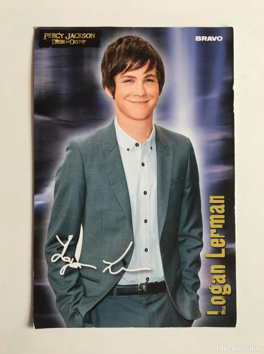 Trading Cards: Logan Lerman Percy Jackson Autograph Card BRAVO Magazine Germany 2010 Rare