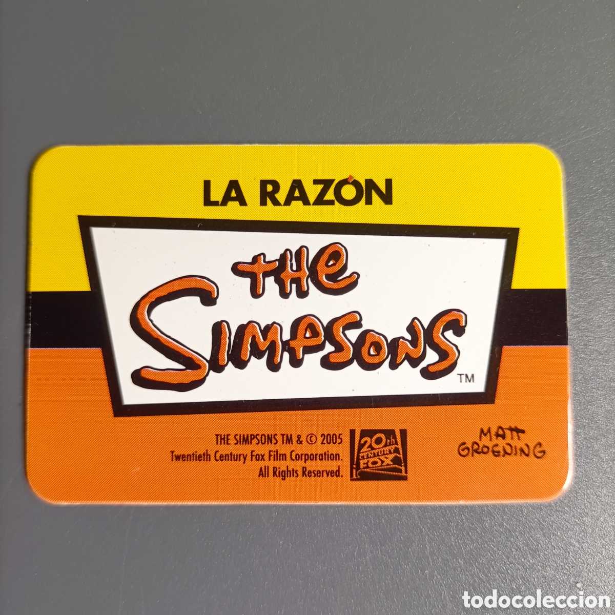 Trading cards: CARTA COLECCIONABLE 2005. THE SIMPSONS - Foto 2