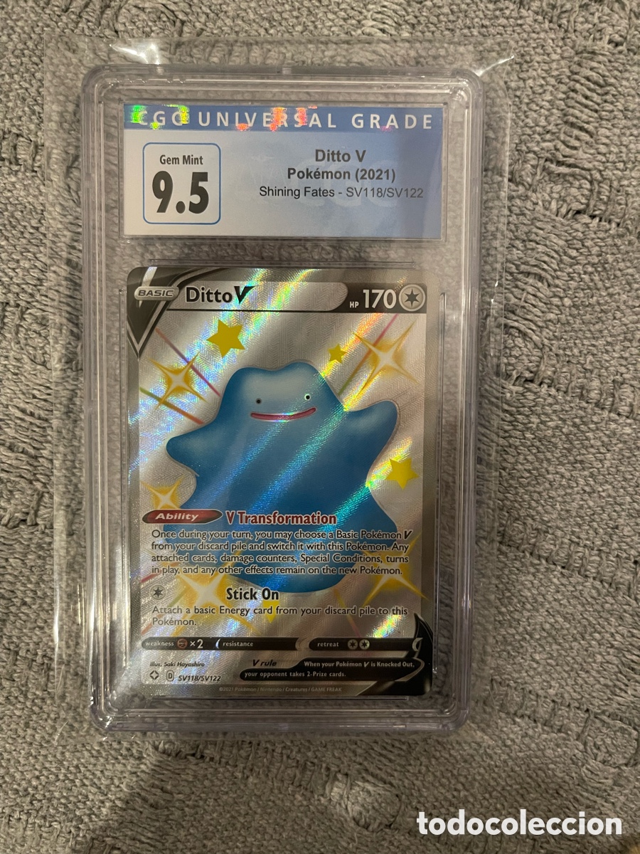 Trading Cards: Carta pokemon ditto V shinning fates CGC9,5 2021 sv118
