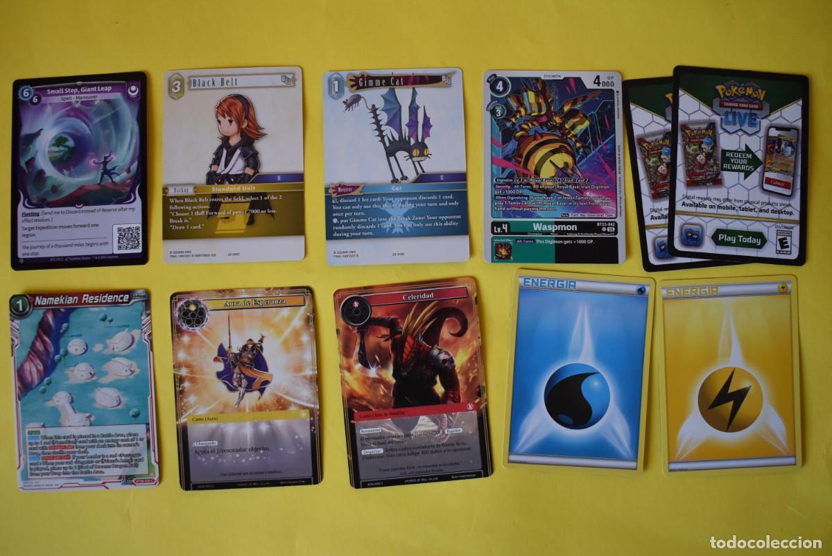 Trading Cards: Lote 11 cartas Pokem&oacute;n. Lorcana. Dragon Ball. Final Fantasy. Force of Will. Digim&oacute;n. Tradding Cards