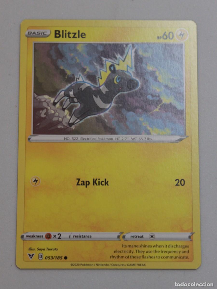 Trading Cards: Carta Pok&eacute;mon Blitzle Reverse Holo 053/185 Vivid Voltage a&ntilde;o