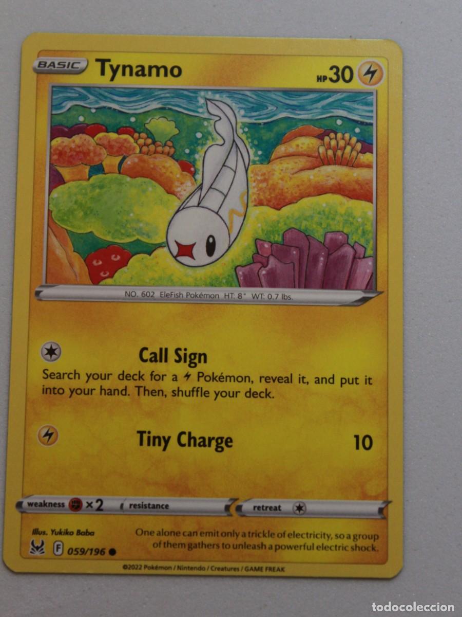Trading cards: Carta Pok&eacute;mon Tynamo 059/196 Lost Origin a&ntilde;o - Foto 1