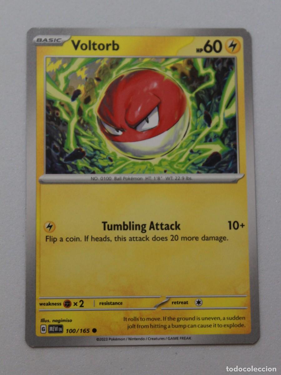 Trading Cards: Carta Pok&eacute;mon Voltorb 100/165 Scarlet & Violet 151 a&ntilde;o