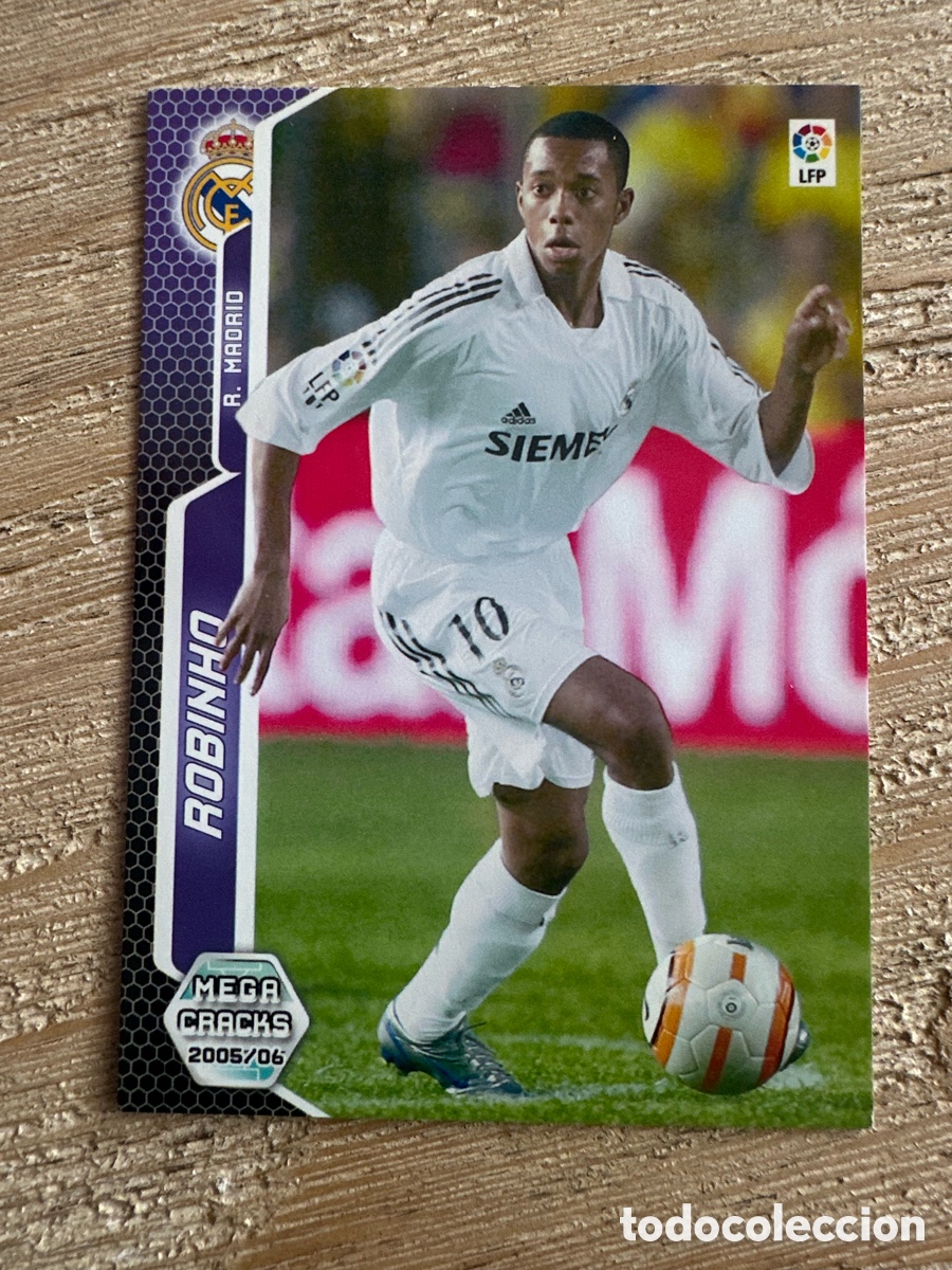 Trading Cards: ROBINHO REAL MADRID 196 BIS MEGACRACKS 2005-2006 05-06 PANINI