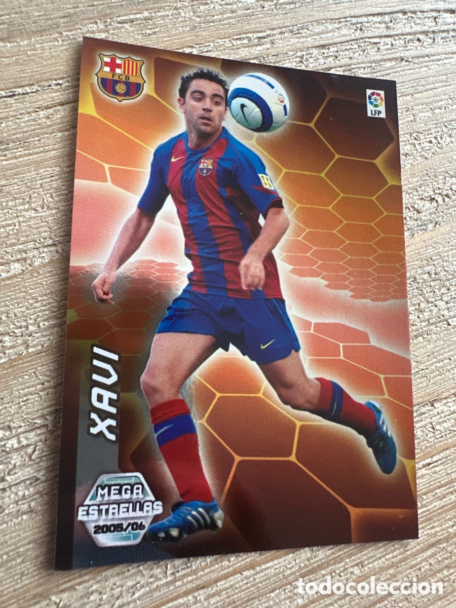 Trading Cards: XAVI FC BARCELONA MEGA ESTRELLAS 377 MEGACRACKS 2005-2006 05-06 PANINI