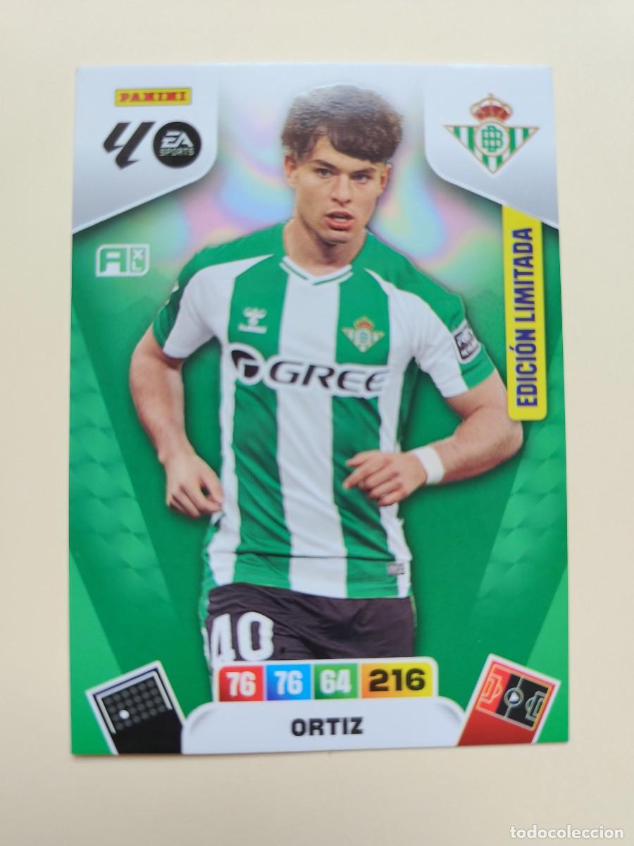 Trading Cards: Adrenalyn Liga 2023/24. Ortiz - Betis. Last Moment - Edici&oacute;n Limitada. Editorial Panini