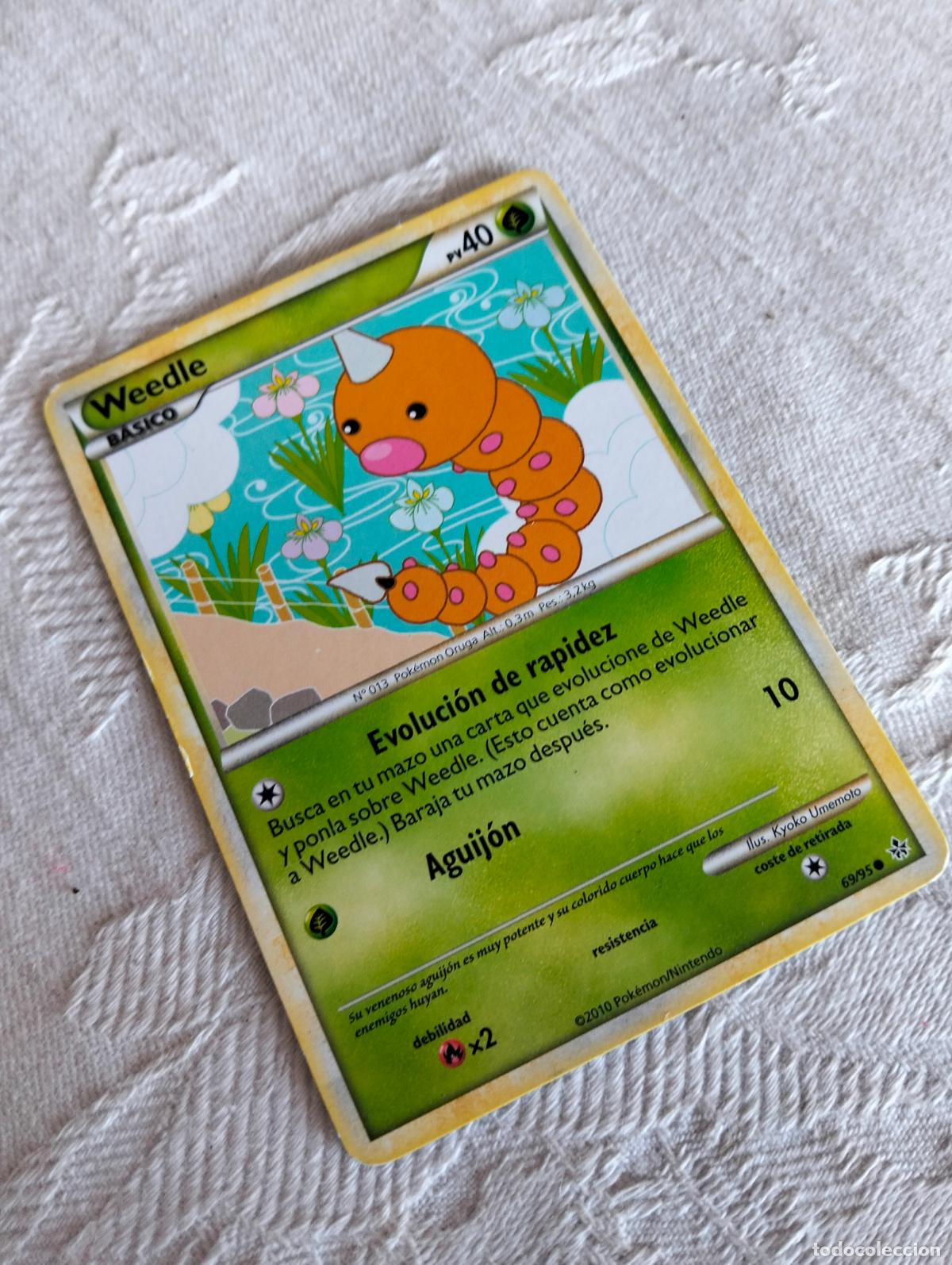 Trading Cards: Weedle 69/95 2010 ul 69 carta pokemon espa&ntilde;ol