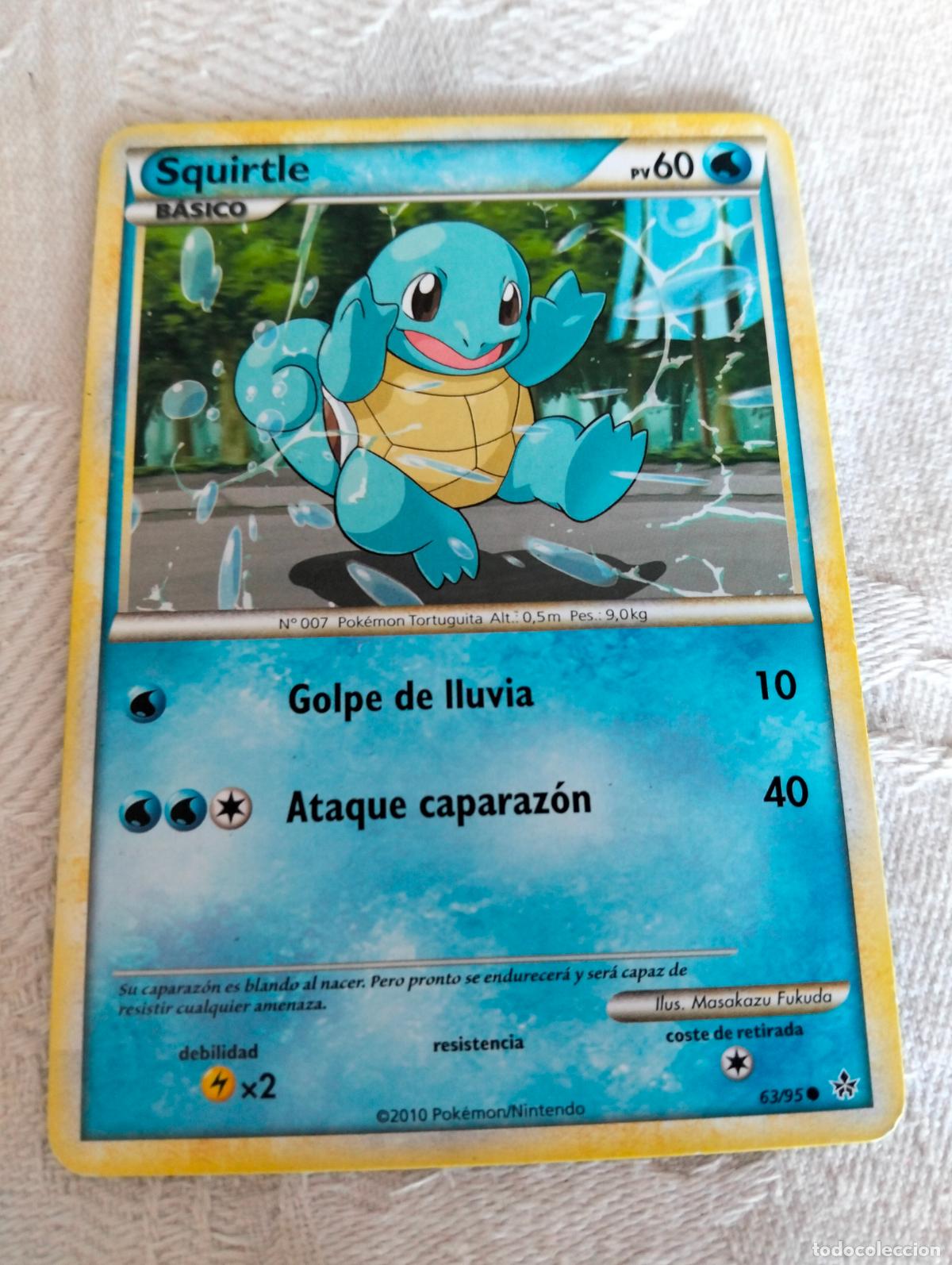 Trading Cards: Squirtle 63/95 2010 ul 63 carta pokemon espa&ntilde;ol