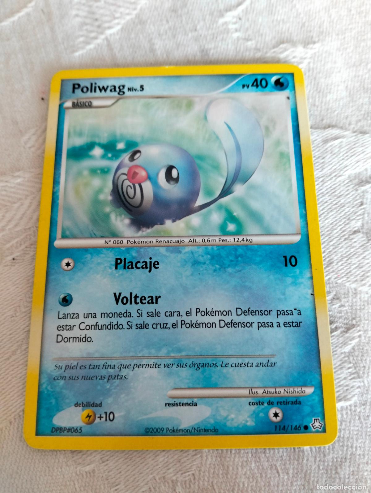 Trading Cards: Poliwag niv.5 114/146 2009 la 114 carta pokemon espa&ntilde;ol