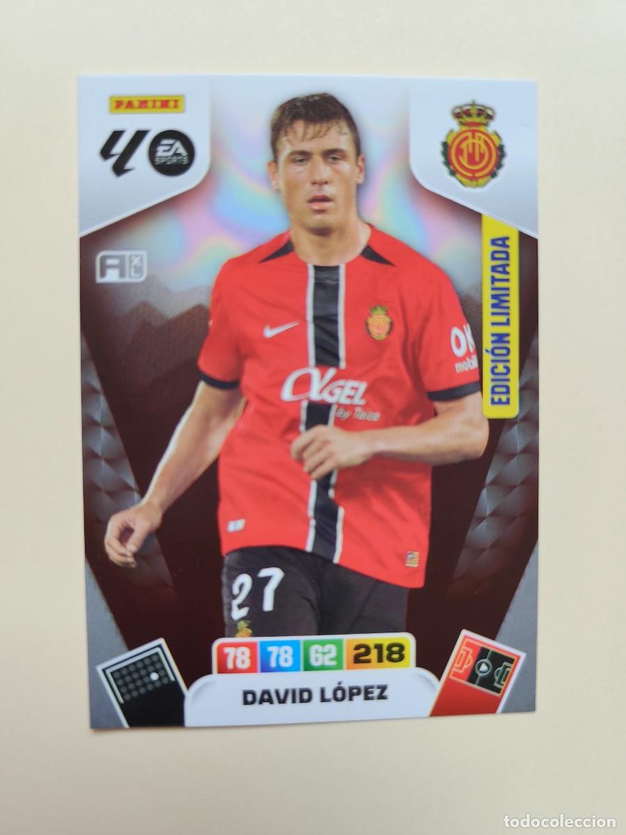 Trading Cards: Adrenalyn Liga 2023/24. David L&oacute;pez - Mallorca. Last Moment - Edici&oacute;n Limitada. Editorial Panini